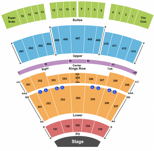 Texas Trust CU Theatre Tina Fey Seating Chart